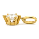 ノンブランド NON BRAND ダイヤモンド 0.346ct イエローゴールド K18YG ダイヤモンド ペンダントトップ ネックレストップ 1P 1粒 1石 ブリリアントカット 18金 750 YG