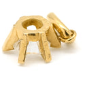 ノンブランド NON BRAND ダイヤモンド 0.346ct イエローゴールド K18YG ダイヤモンド ペンダントトップ ネックレストップ 1P 1粒 1石 ブリリアントカット 18金 750 YG