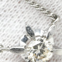 ノンブランド NON BRAND ダイヤモンド 0.30ct ペンダント プラチナシルバー Pt ダイヤモンド Pt850(チェーン) ネックレス 1P 1石 1粒 ダイヤモンド プラチナ