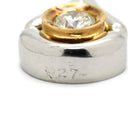 ノンブランド NON BRAND ダイヤモンド 0.27ct コンビ プラチナシルバーXイエローゴールド Pt K18YG ダイヤモンド ペンダントトップ ブリリアントカット プラチナ 18K ネックレストップ ペンダントヘッド しずく