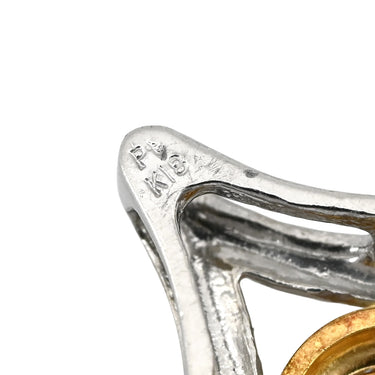 ノンブランド NON BRAND ダイヤモンド 0.27ct コンビ プラチナシルバーXイエローゴールド Pt K18YG ダイヤモンド ペンダントトップ ブリリアントカット プラチナ 18K ネックレストップ ペンダントヘッド しずく