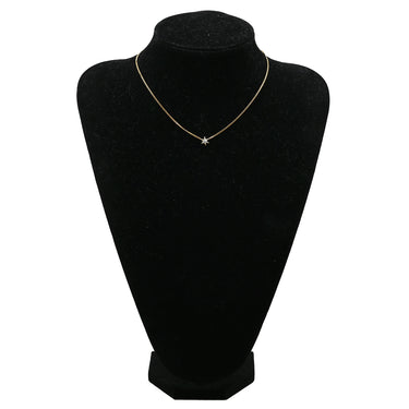 ノンブランド NON BRAND ダイヤモンド 0.31ct イエローゴールド K18YG ダイヤモンド K18YG(チェーン/造幣局検定マーク) ネックレス Au750 18K 18金 1P 1石 1粒 ソリティア 6本爪 プリンセスサイズ