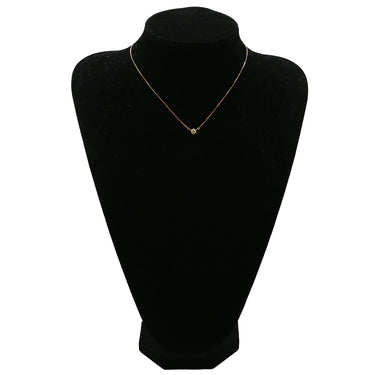 ノンブランド NON BRAND 1Pダイヤ ペンダント イエローゴールド K18YG ダイヤモンド ネックレス Au750 18K YG ラウンドブリリアントカット 1粒 6本爪