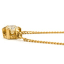 ノンブランド NON BRAND 1Pダイヤ ペンダント イエローゴールド K18YG ダイヤモンド ネックレス Au750 18K YG ラウンドブリリアントカット 1粒 6本爪