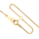 ノンブランド NON BRAND ダイヤモンド 0.22ct ペンダント イエローゴールド K18YG ダイヤモンド ネックレス 750 18K 1P 1粒 1石 ブリリアントカット デザインネックレス