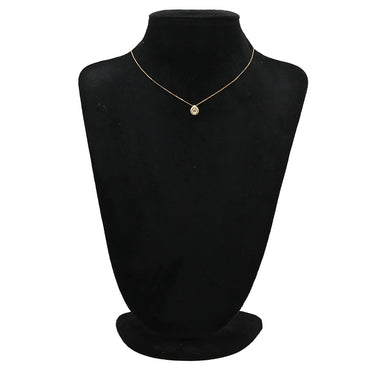 ノンブランド NON BRAND ダイヤモンド 0.22ct ペンダント イエローゴールド K18YG ダイヤモンド ネックレス 750 18K 1P 1粒 1石 ブリリアントカット デザインネックレス