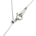 ノンブランド NON BRAND ハート ドロップ ブルー×ホワイトゴールド K18WG ダイヤモンド タンザナイト ネックレス Au750 18K 18金 3P 3石 3粒 ダイヤ タンザナイト トリロジー スイング