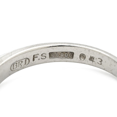 ノンブランド NON BRAND ダイヤ 立爪リング 0.43ct プラチナシルバー Pt900 ダイヤモンド リング 指輪 1石 1粒 ダイヤモンド Pt900 13号