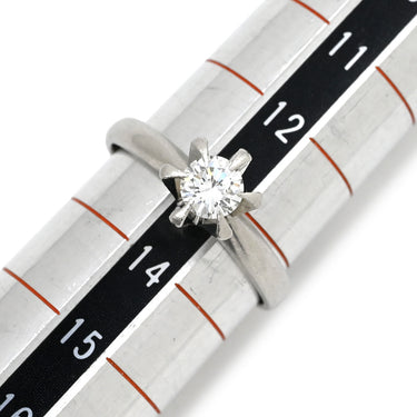 ノンブランド NON BRAND ダイヤ 立爪リング 0.43ct プラチナシルバー Pt900 ダイヤモンド リング 指輪 1石 1粒 ダイヤモンド Pt900 13号