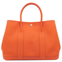 エルメス HERMES ガーデンパーティーPM フー ヴォーエプソン トートバッグ シルバー金具 オレンジ
