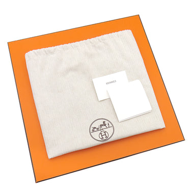 エルメス HERMES ガーデンパーティーPM フー ヴォーエプソン トートバッグ シルバー金具 オレンジ