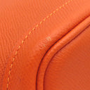 エルメス HERMES ガーデンパーティーPM フー ヴォーエプソン トートバッグ シルバー金具 オレンジ