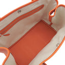エルメス HERMES ガーデンパーティーPM フー ヴォーエプソン トートバッグ シルバー金具 オレンジ