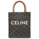 セリーヌ CELINE ミニ バーティカル カバ 194372BZK タン レザー トリオンフキャンバス 2WAYバッグ ゴールド金具 茶 ショルダー