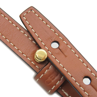 セリーヌ CELINE ミニ バーティカル カバ 194372BZK タン レザー トリオンフキャンバス 2WAYバッグ ゴールド金具 茶 ショルダー