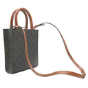 セリーヌ CELINE ミニ バーティカル カバ 194372BZK タン レザー トリオンフキャンバス 2WAYバッグ ゴールド金具 茶 ショルダー