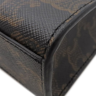 セリーヌ CELINE ミニ バーティカル カバ 194372BZK タン レザー トリオンフキャンバス 2WAYバッグ ゴールド金具 茶 ショルダー