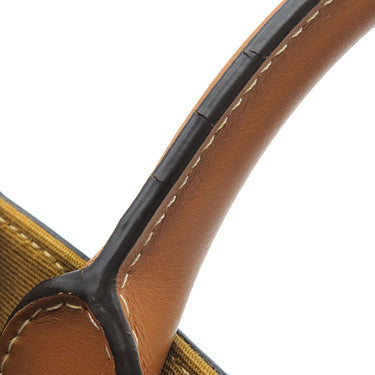 セリーヌ CELINE ミニ バーティカル カバ 194372BZK タン レザー トリオンフキャンバス 2WAYバッグ ゴールド金具 茶 ショルダー