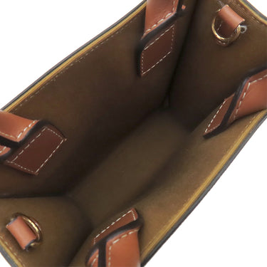 セリーヌ CELINE ミニ バーティカル カバ 194372BZK タン レザー トリオンフキャンバス 2WAYバッグ ゴールド金具 茶 ショルダー