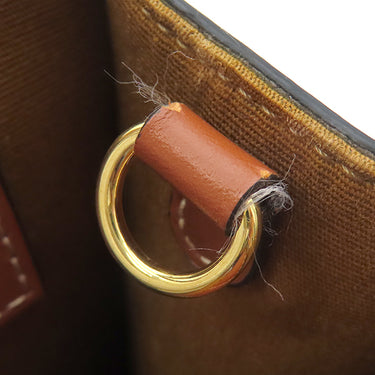 セリーヌ CELINE ミニ バーティカル カバ 194372BZK タン レザー トリオンフキャンバス 2WAYバッグ ゴールド金具 茶 ショルダー