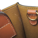 セリーヌ CELINE ミニ バーティカル カバ 194372BZK タン レザー トリオンフキャンバス 2WAYバッグ ゴールド金具 茶 ショルダー