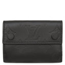 ルイヴィトン LOUIS VUITTON ディスカバリー コンパクト ウォレット M67631 ブラック レザー モノグラムシャドウレザー 三つ折り財布 マットブラック金具 黒 ミニ財布