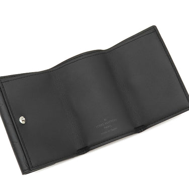ルイヴィトン LOUIS VUITTON ディスカバリー コンパクト ウォレット M67631 ブラック レザー モノグラムシャドウレザー 三つ折り財布 マットブラック金具 黒 ミニ財布