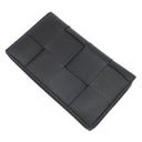 ボッテガヴェネタ BOTTEGA VENETA カセット ジップアラウンドウォレット 651368 V3UO1 8803 ブラック レザー 長財布 シルバー金具 ラウンドファスナー