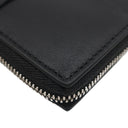 ボッテガヴェネタ BOTTEGA VENETA カセット ジップアラウンドウォレット 651368 V3UO1 8803 ブラック レザー 長財布 シルバー金具 ラウンドファスナー