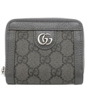 グッチ GUCCI GGスプリーム ジップアラウンド 791744 グレー GGスプリームキャンバス コインケース シルバー金具 小銭入れ カードケース