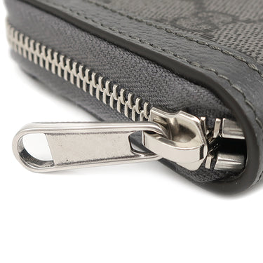 グッチ GUCCI GGスプリーム ジップアラウンド 791744 グレー GGスプリームキャンバス コインケース シルバー金具 小銭入れ カードケース