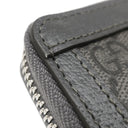 グッチ GUCCI GGスプリーム ジップアラウンド 791744 グレー GGスプリームキャンバス コインケース シルバー金具 小銭入れ カードケース