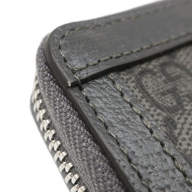 グッチ GUCCI GGスプリーム ジップアラウンド 791744 グレー GGスプリームキャンバス コインケース シルバー金具 小銭入れ カードケース