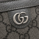 グッチ GUCCI GGスプリーム ジップアラウンド 791744 グレー GGスプリームキャンバス コインケース シルバー金具 小銭入れ カードケース