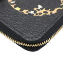 ルイヴィトン LOUIS VUITTON モノグラムジャングル ジッピーコインパース M67878 ブラック×イエロー レザー ジャイアントモノグラムキャンバス コインケース ゴールド金具 黒 黄色 アニマル柄