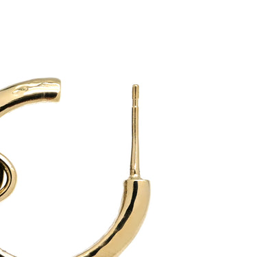 シャネル CHANEL マトラッセバッグ モチーフ フープ ABA009 ブラック×ゴールド GP レジン ピアス シャンパンゴールド金具 ココマーク CCマーク