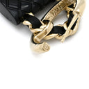 シャネル CHANEL マトラッセバッグ モチーフ フープ ABA009 ブラック×ゴールド GP レジン ピアス シャンパンゴールド金具 ココマーク CCマーク