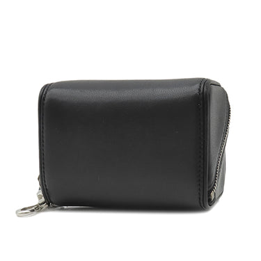 サンローラン SAINT LAURENT フラグメント ジップボックス 777423 1EL0E 1000 ブラック レザー ポーチ シルバー金具 黒 ショルダーバッグ 小銭入れ 小物入れ