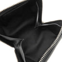 サンローラン SAINT LAURENT フラグメント ジップボックス 777423 1EL0E 1000 ブラック レザー ポーチ シルバー金具 黒 ショルダーバッグ 小銭入れ 小物入れ