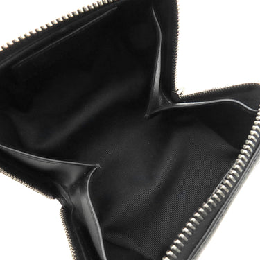 サンローラン SAINT LAURENT フラグメント ジップボックス 777423 1EL0E 1000 ブラック レザー ポーチ シルバー金具 黒 ショルダーバッグ 小銭入れ 小物入れ