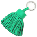 エルメス HERMES カルメン バンブー ラムスキン キーリング シルバー金具 緑