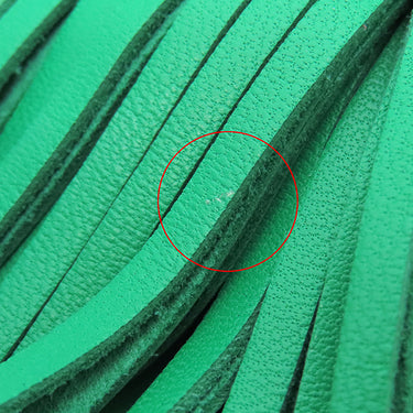 エルメス HERMES カルメン バンブー ラムスキン キーリング シルバー金具 緑