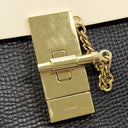 クロエ Chloe ドリュー 3S1031 ブラック×アイボリー レザー ショルダーバッグ ゴールド金具 チェーンショルダー 黒 白