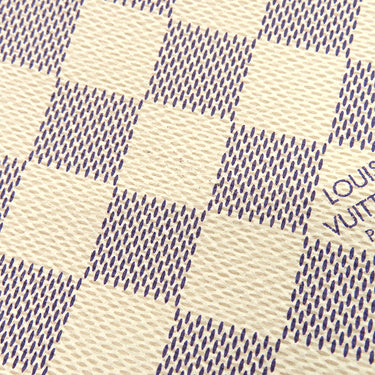 ルイヴィトン LOUIS VUITTON ミニ ポシェット アクセソワール N41207 ダミエアズール ダミエアズールキャンバス アクセサリーポーチ ゴールド金具 白