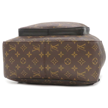 ルイヴィトン LOUIS VUITTON ジョッシュ M41530 モノグラム×ブラック モノグラムマカサー リュック・デイパック シルバー金具 茶 黒 バックパック