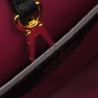 ルイヴィトン LOUIS VUITTON カプシーヌMM M42259 ブラック レザー トリヨンレザー 2WAYバッグ ゴールド金具 黒 ハンドバッグ ショルダ―