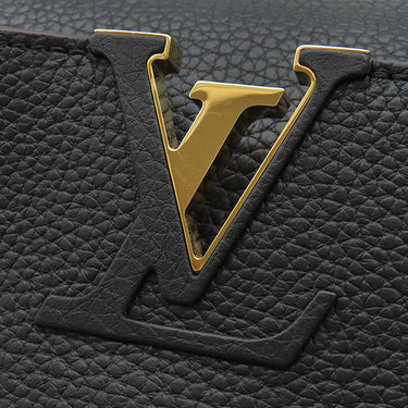 ルイヴィトン LOUIS VUITTON カプシーヌMM M42259 ブラック レザー トリヨンレザー 2WAYバッグ ゴールド金具 黒 ハンドバッグ ショルダ―