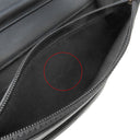 シャネル CHANEL シェブロン Vステッチ ブラック レザー ラムスキン チェーンウォレット ゴールド金具 チェーンショルダー CCボタン 黒