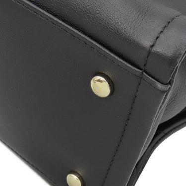 シャネル CHANEL チェーンショルダー ブラック レザー トートバッグ ゴールド金具 黒 ココマーク 肩掛け