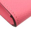 エルメス HERMES シェーヌダンクル トゥーゴー ローズアザレ ヴォーエプソン 長財布 シルバー金具 ショルダー